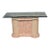 Postmodern Tessellated Stone and Glass Console Table, 1980s, Marble For Sale