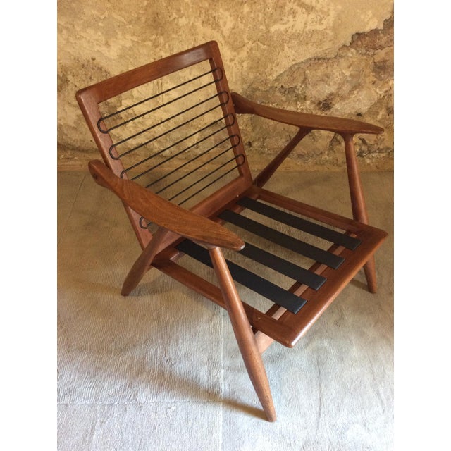 Brown Vintage Lounge Chair from De Ster Gelderland, 1960s For Sale - Image 8 of 9