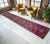 Shabby Chic Hand-Knotted Turkish Runner Rug . Low Pile Full Tribal Design Narrow Runner Rug 2′2″ × 13′4″ For Sale - Image 3 of 16