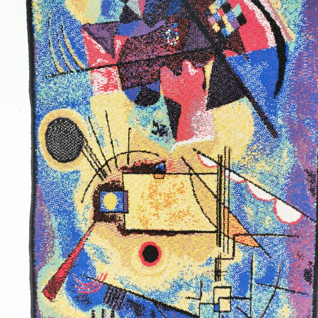 Bauhaus Vintage Rug with Composition by Wassily Kandinsky, Germany, 1980s For Sale - Image 3 of 14