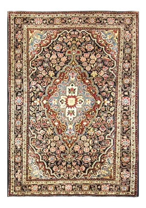 Antique Mohajeran Sarouk Oriental Rug-3‚Äôx5"
