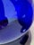 1980s Vintage Hand Blown Cobalt Blue Vases-Pair For Sale - Image 5 of 11