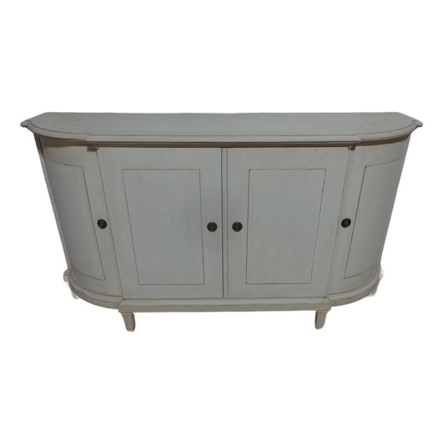 Gustavian Style Unique 4 Door Sideboard For Sale