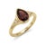 Pear-Cut Garnet Ring with Diamond Accents – January Birthstone This elegant ring showcases a captivating garnet gemstone,...