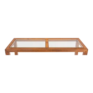 Widdicomb Manner Modern Wood and Glass Table, 1980s