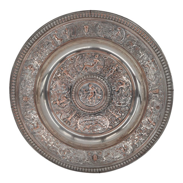 Victorian Elkington Electrotype Charger Plate For Sale