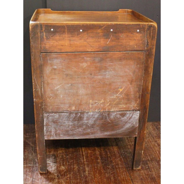 Circa 1780 English George III Period Bedside Commode Table For Sale - Image 10 of 14