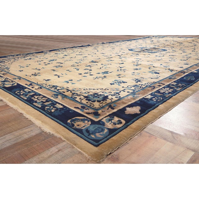 Textile Late 19th Century Chinese Peking Rug, 10'02 X 19'03 For Sale - Image 7 of 9