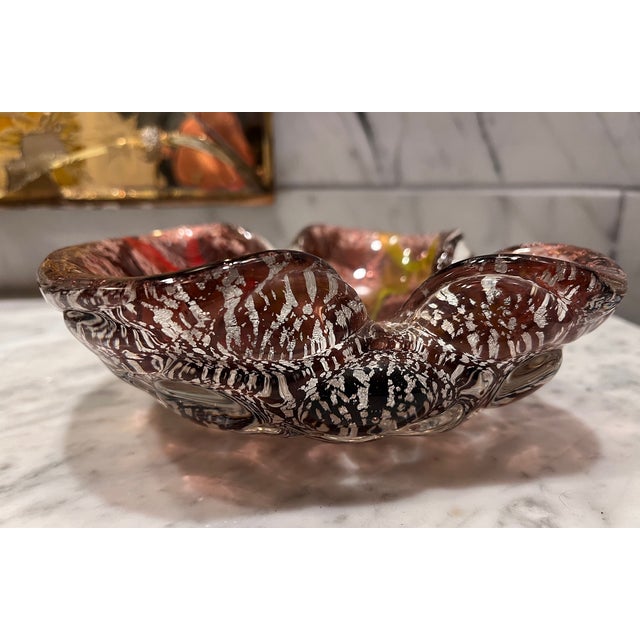 Glass Murano Style Catchall or Ashtray For Sale - Image 7 of 8