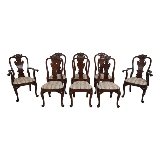 Set of 8 Stickley Cherry Philadelphia Dining Chairs For Sale