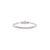 Metal 14k White Gold 0.03ctw Diamond Bezel Milgrain Beaded Band Ring, Size 7 For Sale - Image 7 of 8