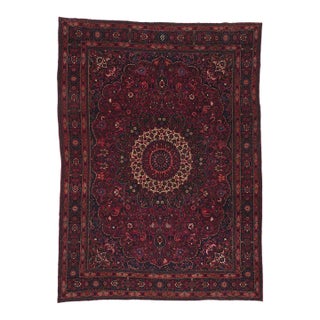 Antique Persian Mashhad Rug, 10'02 X 13'10 For Sale