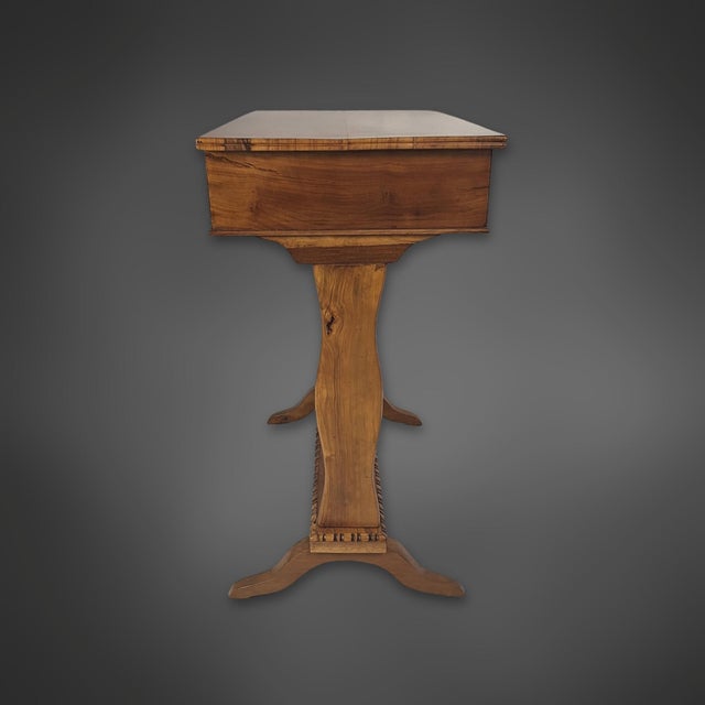 Biedermeier Sewing Table in Cherrywood, 1825 For Sale - Image 5 of 10