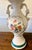 Textile Vintage Porcelain Urn Lamp With Floral Designs For Sale - Image 7 of 12