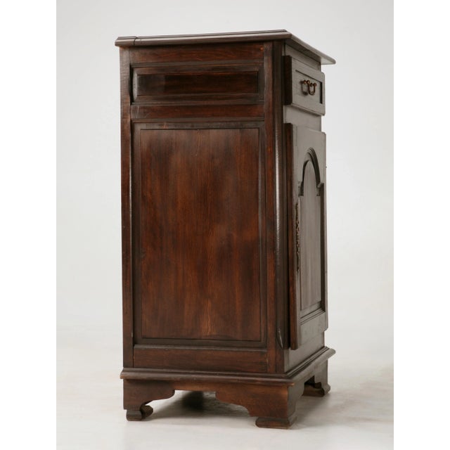 Vintage French Oak Flip-Top Confiturier, Cabinet, Cupboard or Dry Sink, or Bar For Sale In Chicago - Image 6 of 10