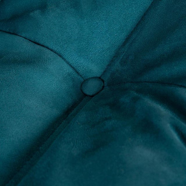 Modern Blue Fabric Togo 2-Seater Sofa by Michel Ducaroy for Ligne Roset For Sale - Image 3 of 11