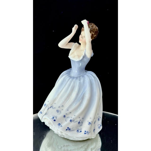 Ceramic Vintage Hand Made Fine Bone China Royal Doulton Figurine "Sheila" (Hn2742) Designed by Douglas v. Tootle For Sale - Image 7 of 8