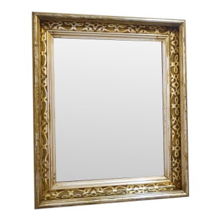 Antique Stenciled Mirror For Sale