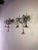 1920 French Fuchsia Murano Flowers and Crystal Prisms Sconces For Sale - Image 6 of 13