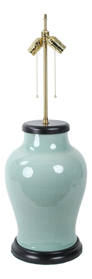 19th Century Chinese Style Celadon Vase Table Lamp