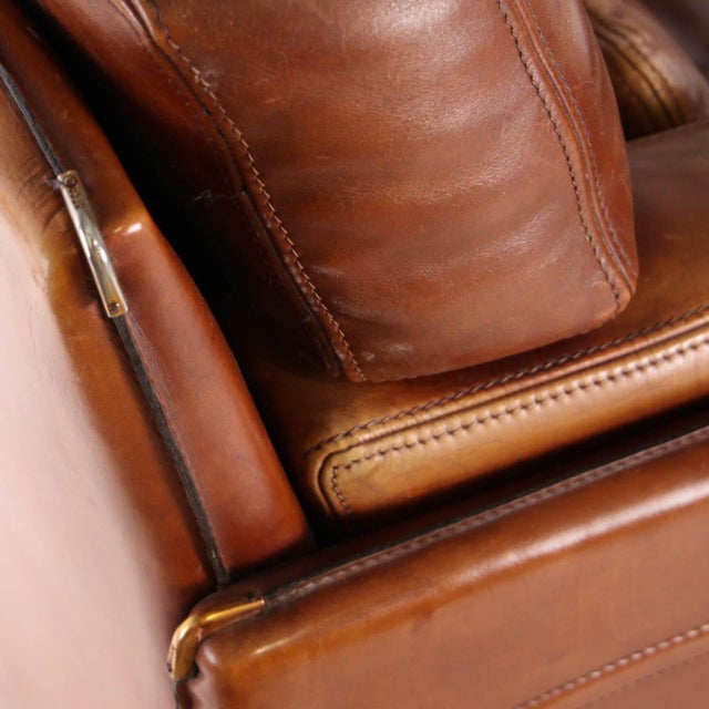 Leather Living Room Set from Roche Bobois, 1980s, Set of 3 For Sale - Image 17 of 18