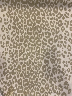 Schumacher Leopard Linen Fabric 5 1/2 Yards