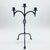 Black Hand Forged Iron Candelabra 24.5″ (62cm) Bronze Electrostatic Finish Grand Tabletop Centerpiece Wedding Decor For Sale - Image 8 of 9