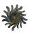 Brutalist Wall Light in Glass and Wrought Iron, 1960s For Sale