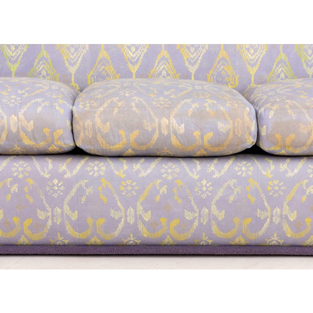 J. Robert Scott J. Robert Scott Green & Purple Upholstered Sofa For Sale - Image 4 of 11