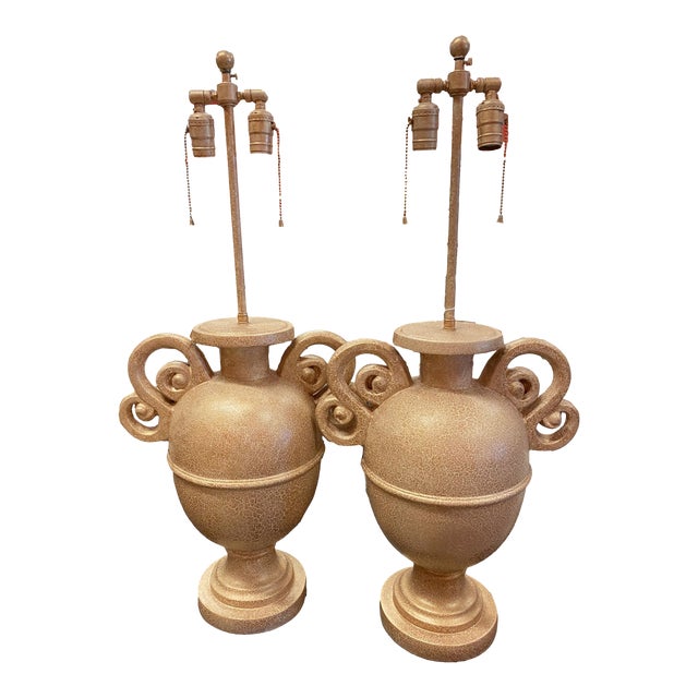 Sirmos Gold Lamps a Pair Chairish