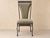 Vintage Sage-Green-Dining-Chairs Set of 4 | Wrought Iron Scroll Back Upholstered For Sale In Atlanta - Image 6 of 6