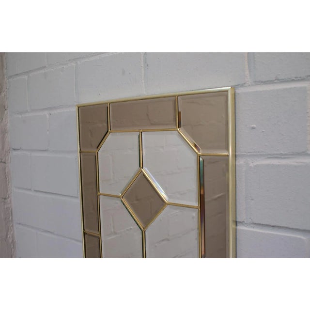 Stained Glass Framed Wall Mirror, 1970s For Sale - Image 4 of 10