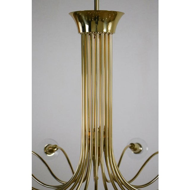 Metal Italian Chandelier by Angelo Lelii for Artluce, 1950 For Sale - Image 7 of 18