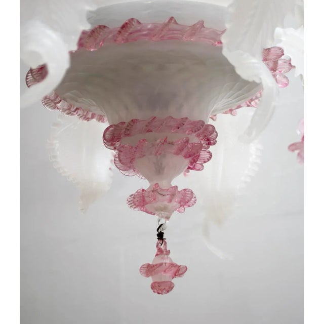 Venetian Glass Ceiling Lamp from Maestri Muranesi, 1960s For Sale - Image 13 of 15