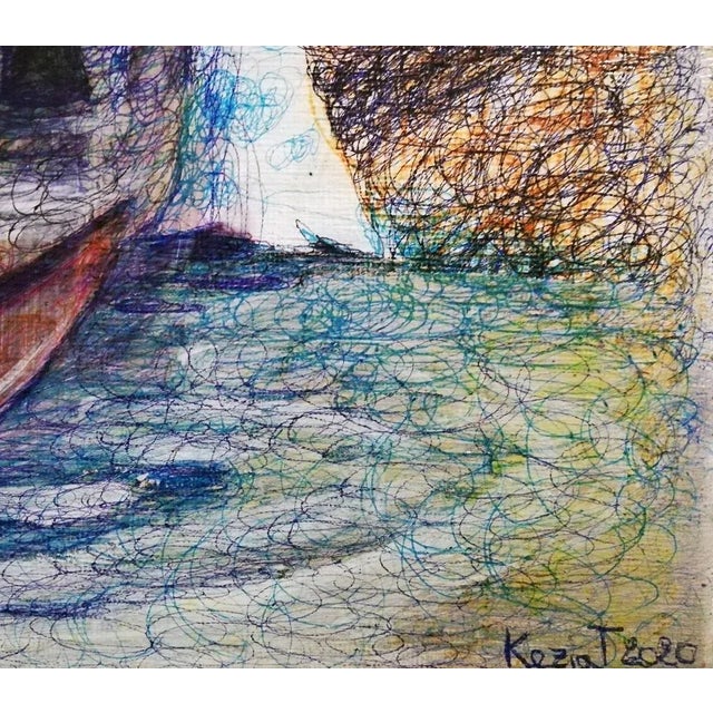 I Dreamed a Strong Wind is a beautiful painting realized by the Italian artist KEZIAT in 2020. Ink, pastel and watercolor...