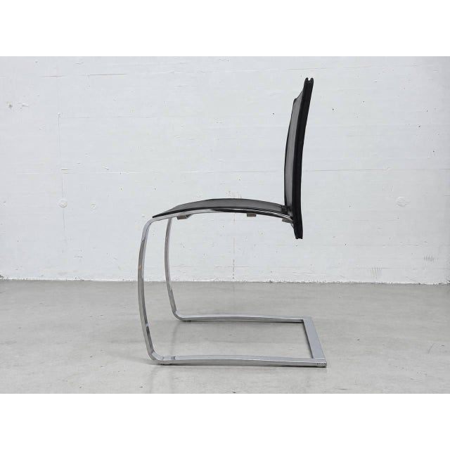 Postmodern Zen Cantilever Chair by Christian Werner for Enrico Pellizzoni For Sale - Image 3 of 15
