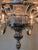 Exceptional vintage 12 light chandelier silver dipped for a beautiful soft radiant finish. 39" diameter, 32" h + 36" chain.