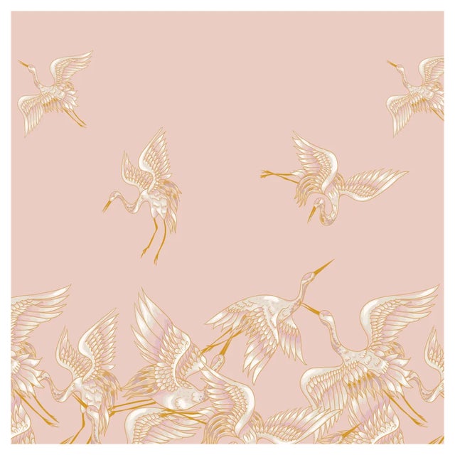 Aironi Pink Fabric Wall Covering by Chiara Mennini for Midsummer-Milano For Sale