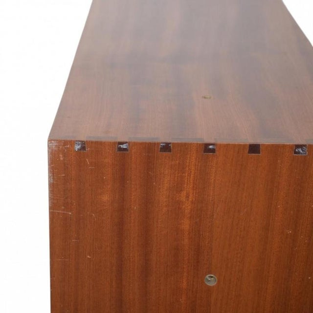 Brown Bookcase in Mahogany by Mogens Koch, 1980s For Sale - Image 8 of 15