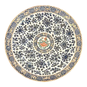 19th Century Chinese Rose Famille Decorated Chrysanthemum Motif Charger