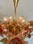Large Murano Style Brown Flower Bouquet Chandelier With 4 E27 Bulbs. Hand-Blown Glass Flowers, Restored , Rare Italian Vintage For Sale - Image 12 of 17