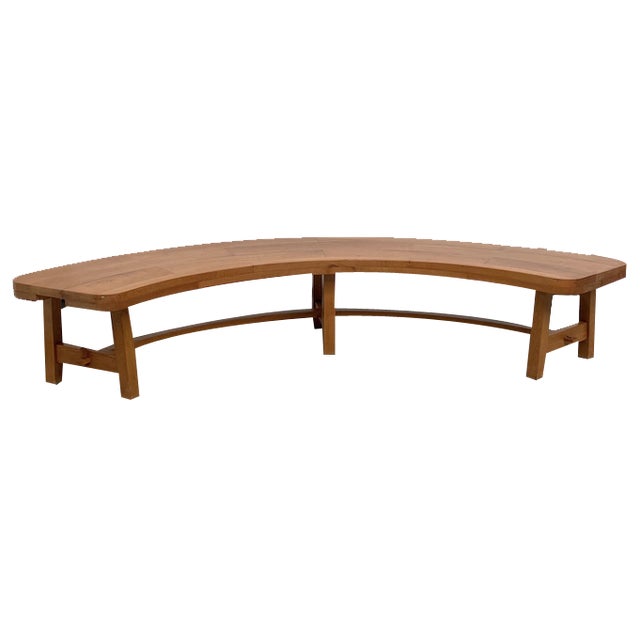 Coffee Table in Elm by Pierre Chapo, 1960s For Sale