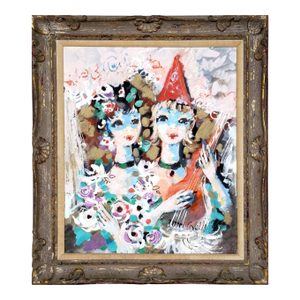 At the Circus 1, Acrylic Painting by Charles Cobelle