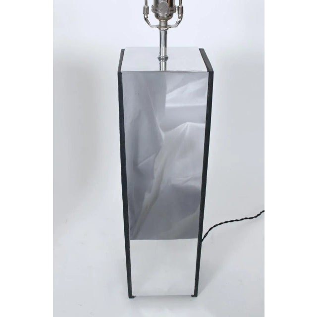 1960s Laurel Lamp Co. Style Charcoal Slate & Polished Aluminum Table Lamps - A Pair For Sale - Image 12 of 12