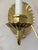 Mid 20th Century Mid Century Hollywood Regency Style Brass Shell Two Light Electric Wall Sconce - A Pair For Sale - Image 5 of 11