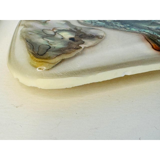 Black Vintage 1950s Boomerang Resin Ashtrays, a Pair For Sale - Image 8 of 9