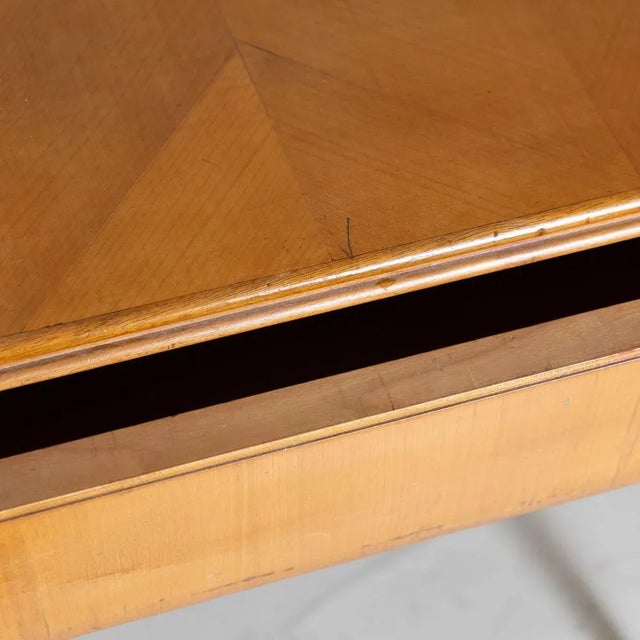 Mid-Century Inlaid Wood Desk, 1950s For Sale - Image 6 of 10