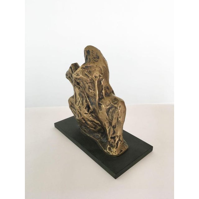Italian Bronze Abstract Sculpture by Cristina Roncati, 1980 For Sale - Image 9 of 12