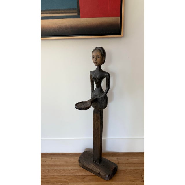 Hand Carved Wood Sculpture For Sale In Austin - Image 6 of 12