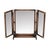 A smart and extremely well made antique military campaign style vanity mirror. This was made in England, it dates from...